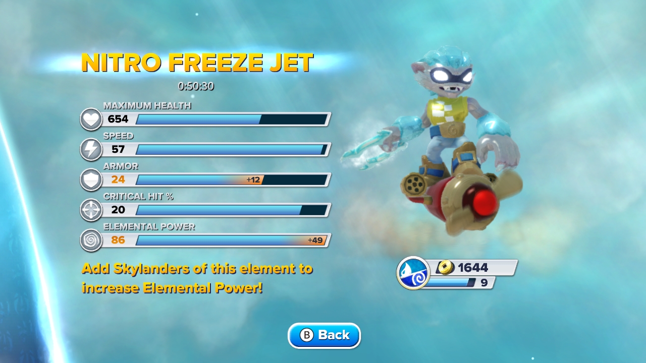 Nitro Freeze Jet stats in Swap Force