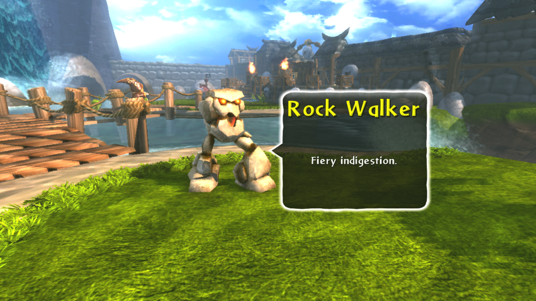 Rock Walker's enemy intro at Stonetown (PlayStation 3 / Xbox 360 / PC)