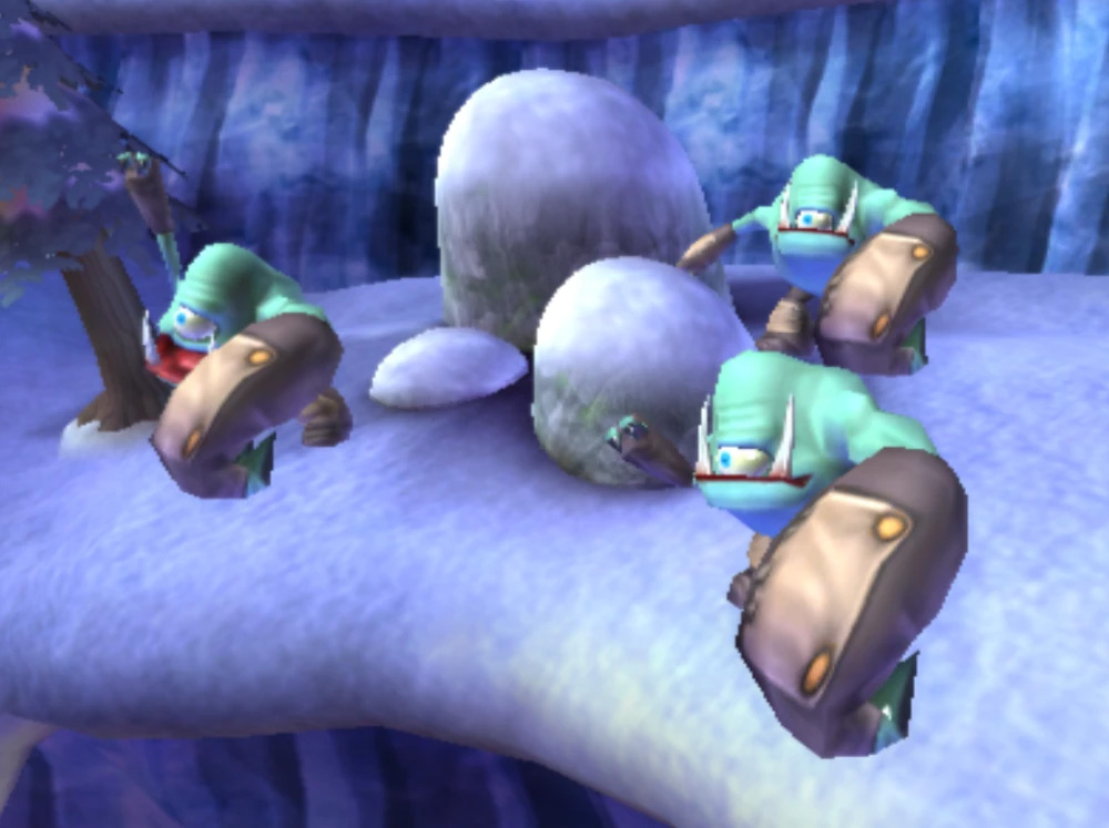 Cyclops Chucker spectators in Icicle Isle (Skylanders: Giants)
