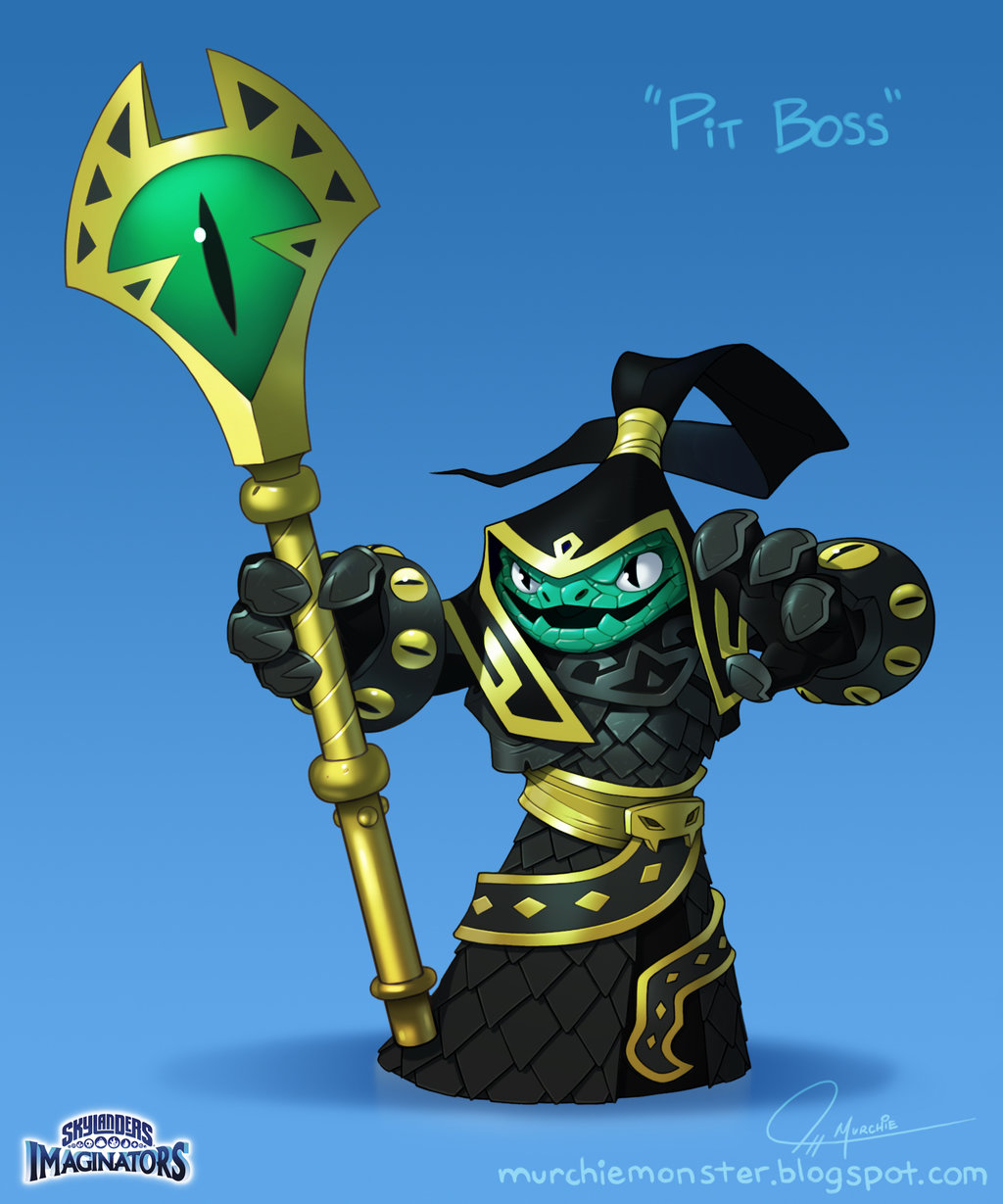 Concept art of Pit Boss drawn by Jeff Murchie