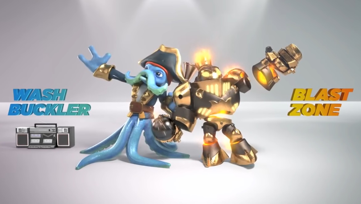 Wash Buckler and Blast Zone in the teaser trailer for Skylanders: SWAP Force