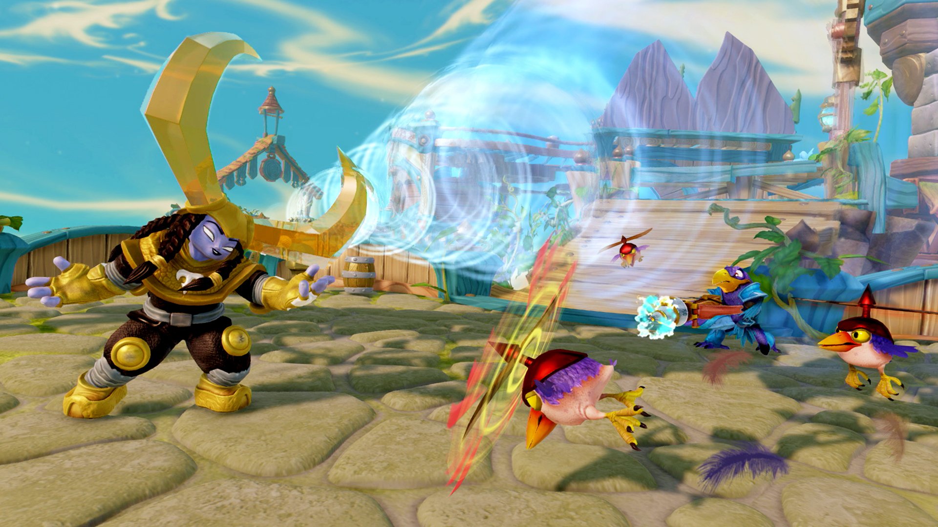 Nitro Head Rush attacking Buzzer Beaks