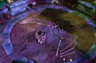 The skeletal remains of a large Sugarbat