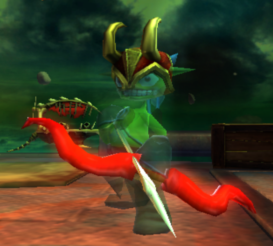 Ghostly variant of the Armored Archer seen in Aerial Attack!