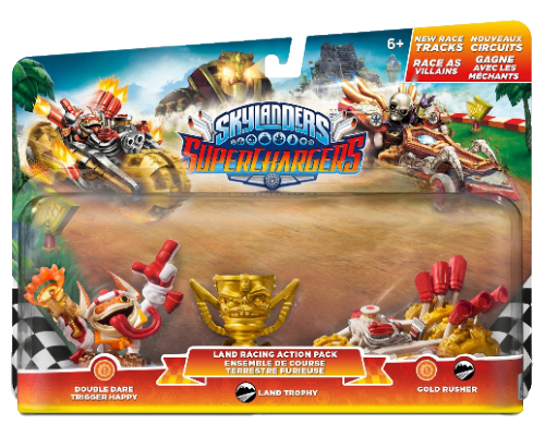 Gold Rusher in the Land Racing Action Pack with Double Dare Trigger Happy
