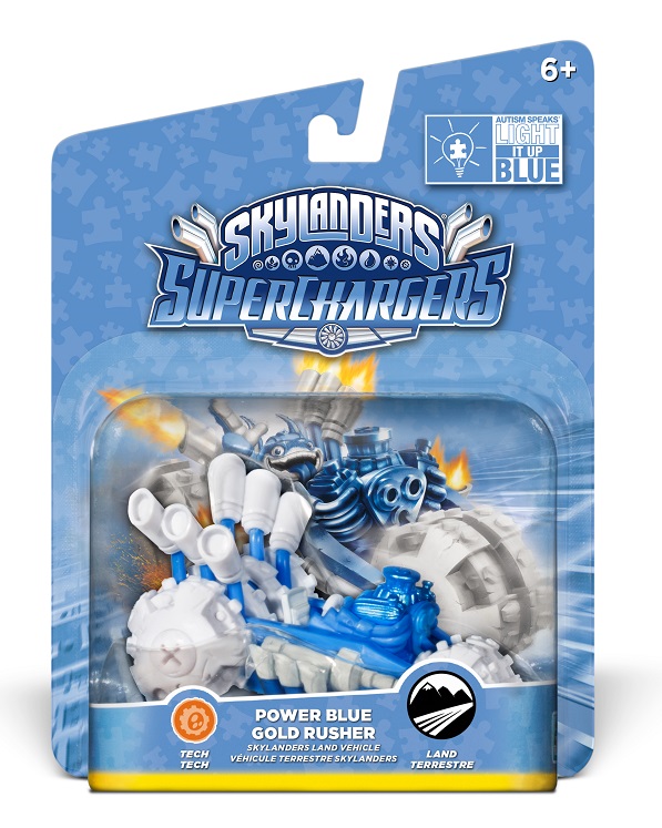 Power Blue Gold Rusher's packaging