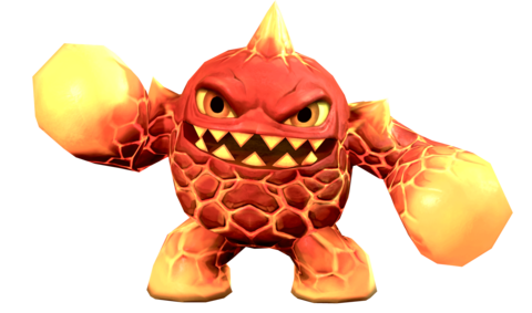 A transparent render of Eruptor in Ring of Heroes