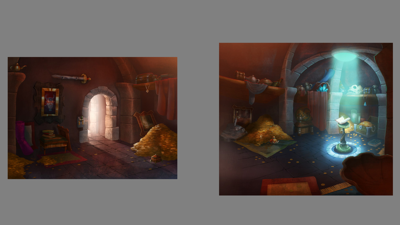 Art concept of the Relics Room by Martin Baily