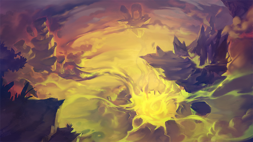 Shattered Islands as seen in the intro