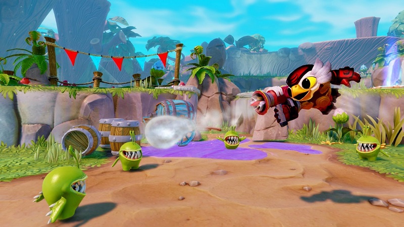 Power Punch Pet-Vac attacking Chompies