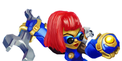 Series 2 "Heavy Duty" Sprocket Skylanders: Swap Force art portrait