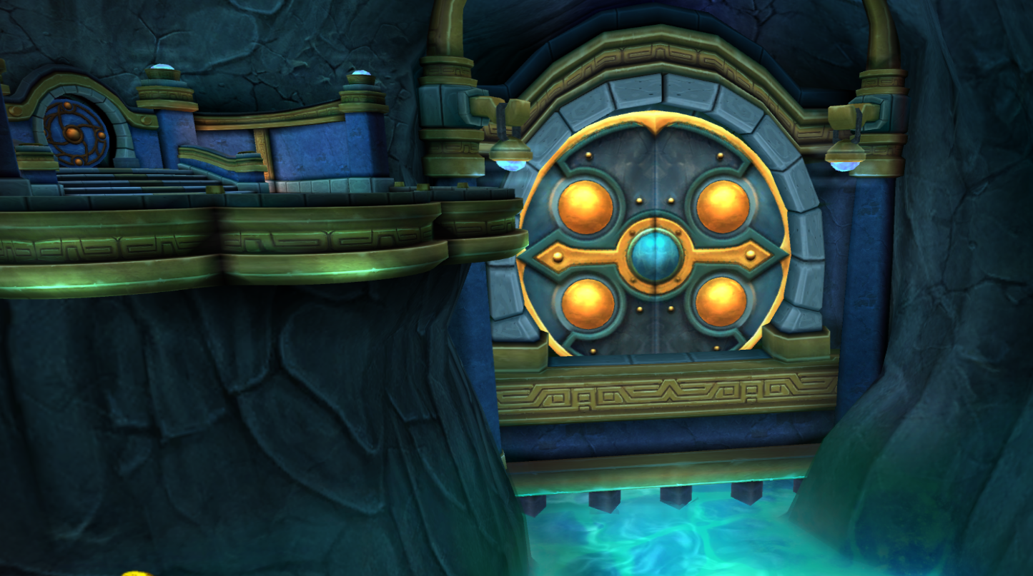 A locked door
