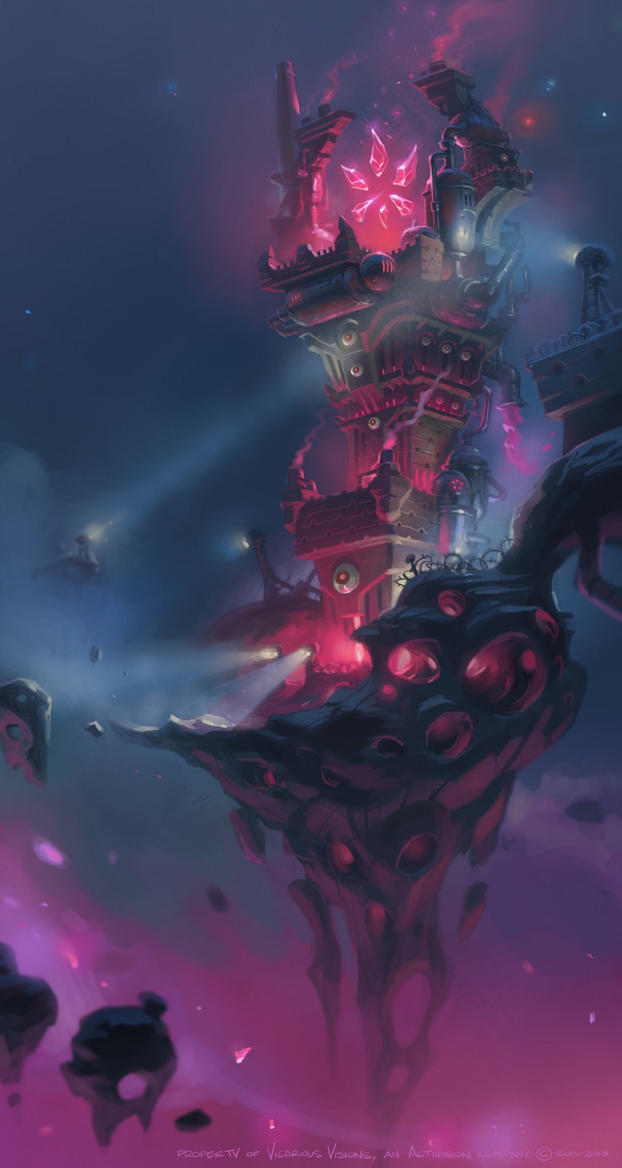 Concept art of Kaos' Fortress