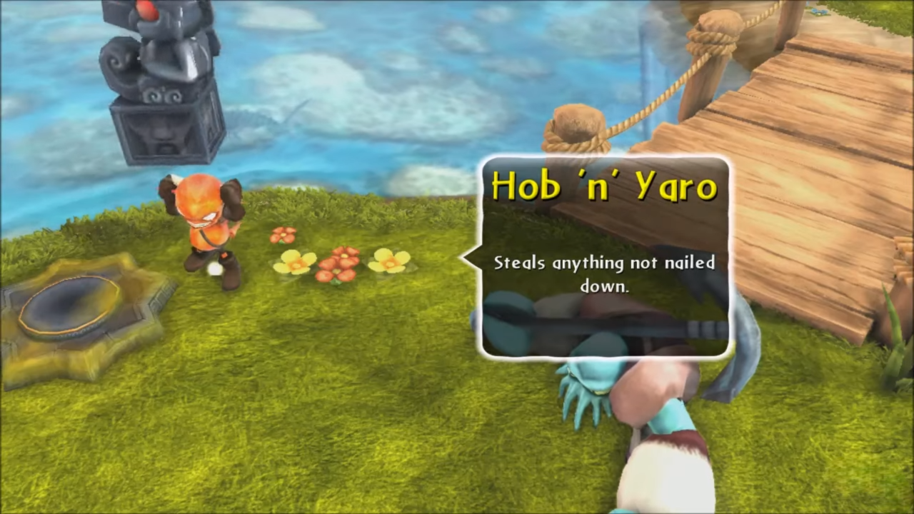 Hob 'n' Yaro's enemy intro at Leviathan Lagoon (PlayStation 3 / Xbox 360)