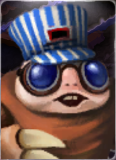 Diggs' character portrait in Skylanders: Spyro's Adventure (Lava Lakes Railway, Wii)