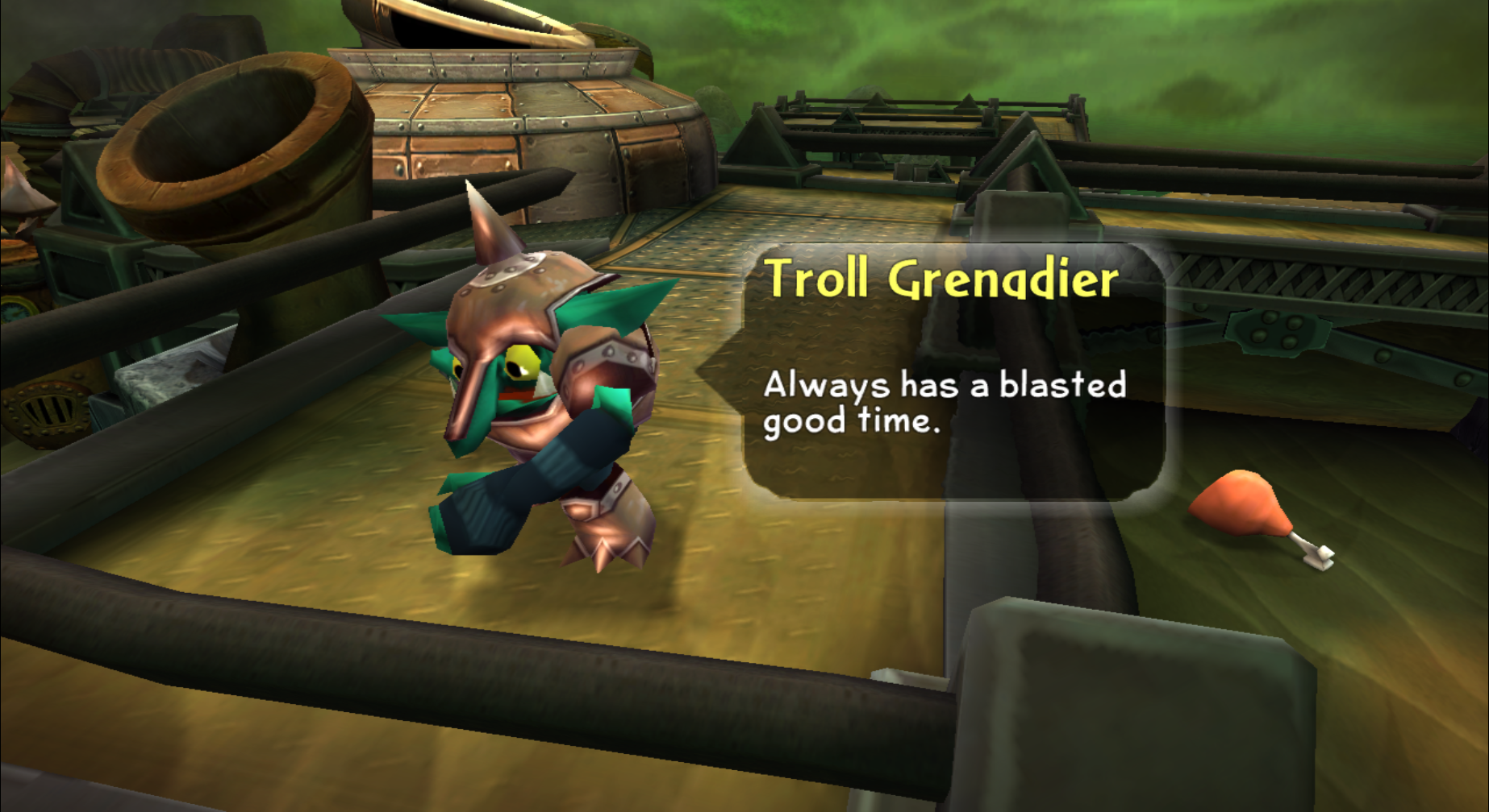Troll Grenadier's enemy intro at Oilspill Island (Wii)