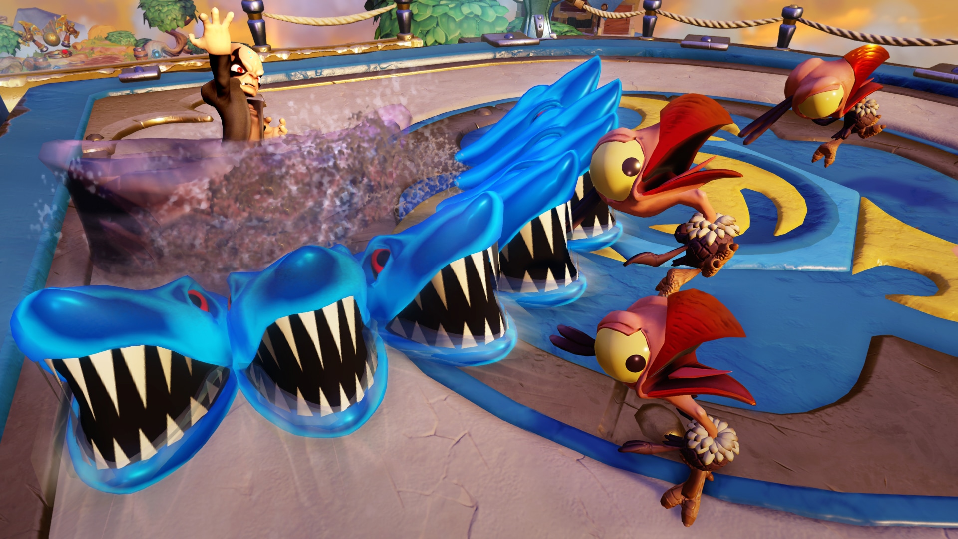 Kaos (Sensei) attacking Beak Seekers