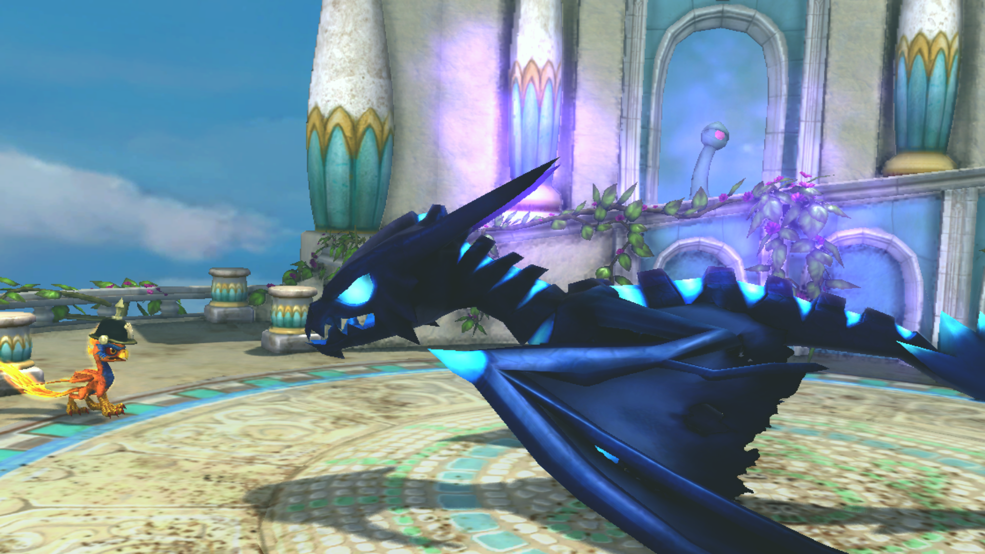 Vathek confronting the Skylander