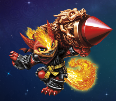 Flare Wolf artwork without effects as seen in Skylanders Creator.