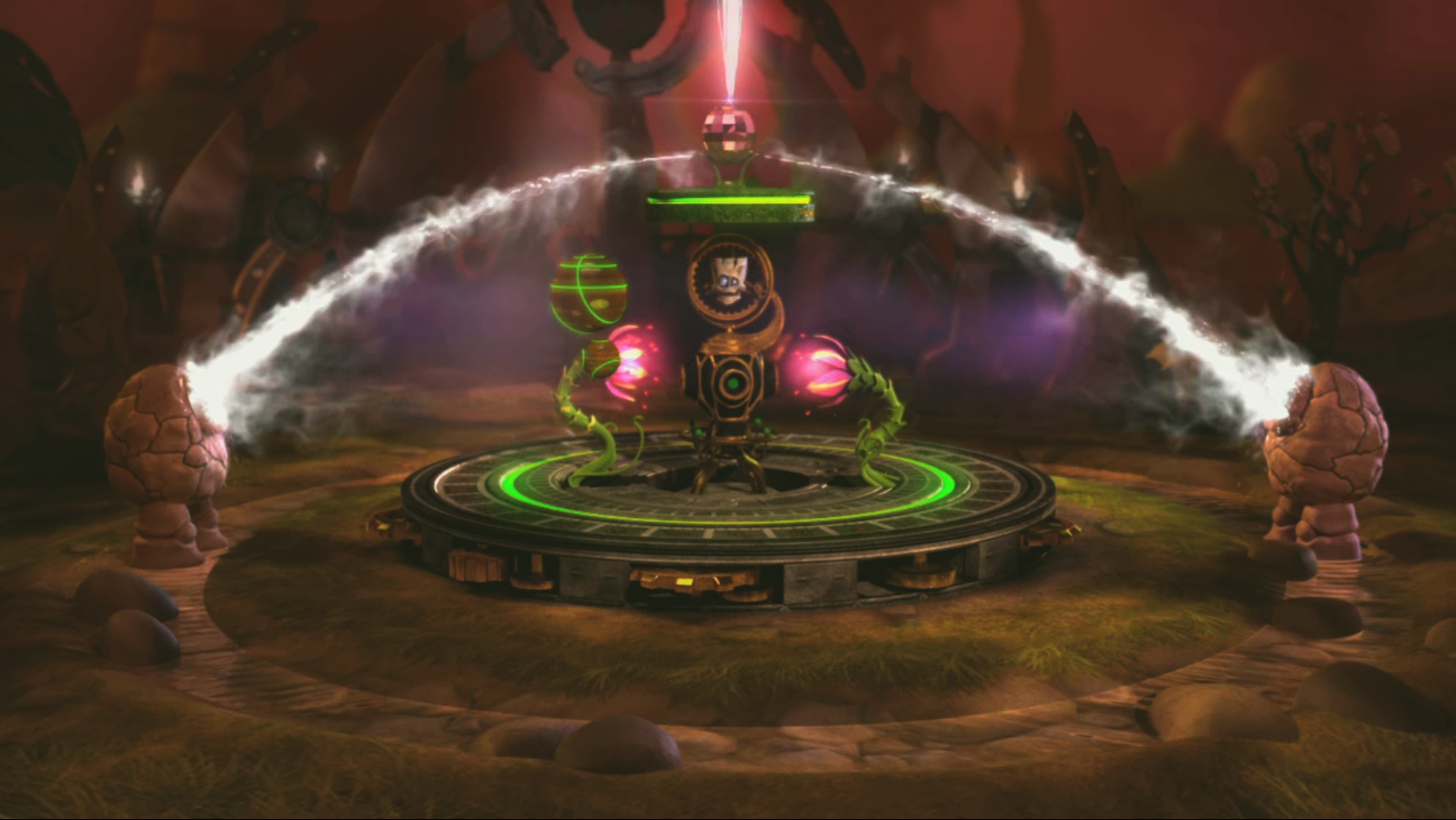 The rebuilt Core of Light after collecting the Skull Mask and the Eternal Undead Source