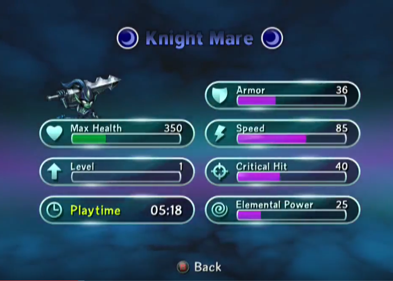 Knight Mare stats in Trap Team