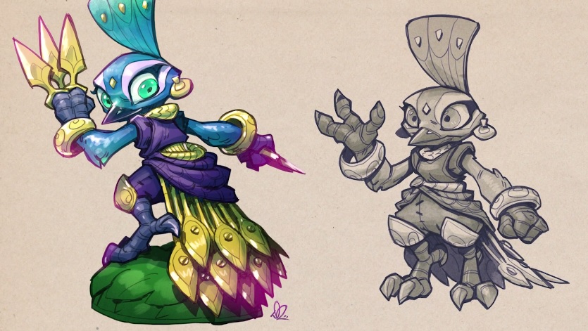 Stormblade's first design as a Magic elemental peacock by Dave Phillips[4]