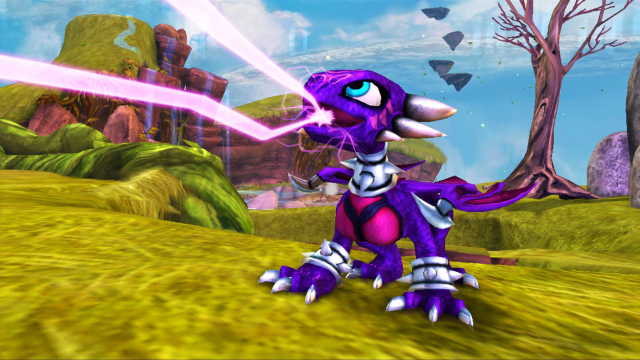 Cynder using her Spectral Lightning in the Ruins