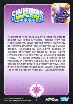 Mega Ram Spyro Topps trading card (back)
