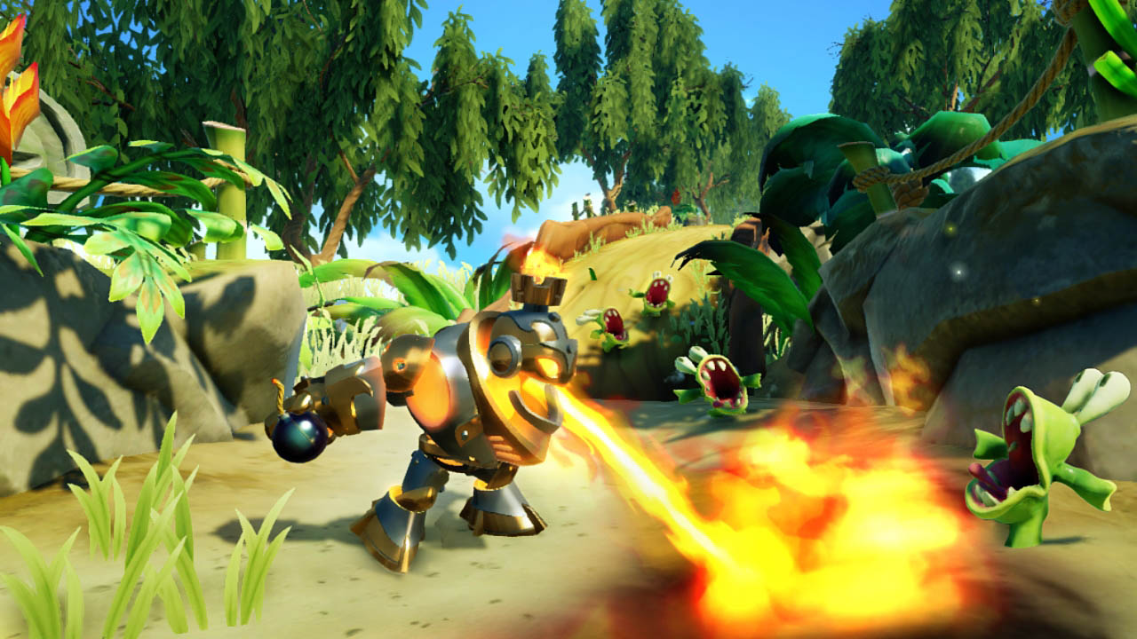 Blast Zone fighting Chompies in Mudwater Hollow