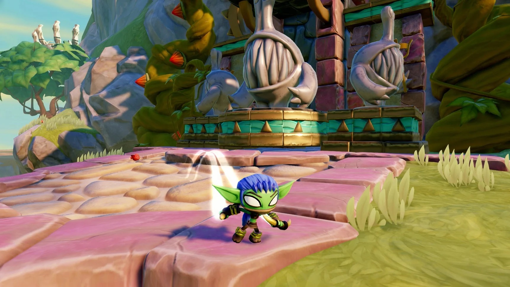 Whisper Elf in-game with twin daggers