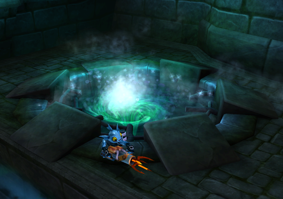 Secret water entrance into the citadel