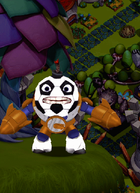 Kickoff Countdown's idle and poke animation in Skylanders: Lost Islands