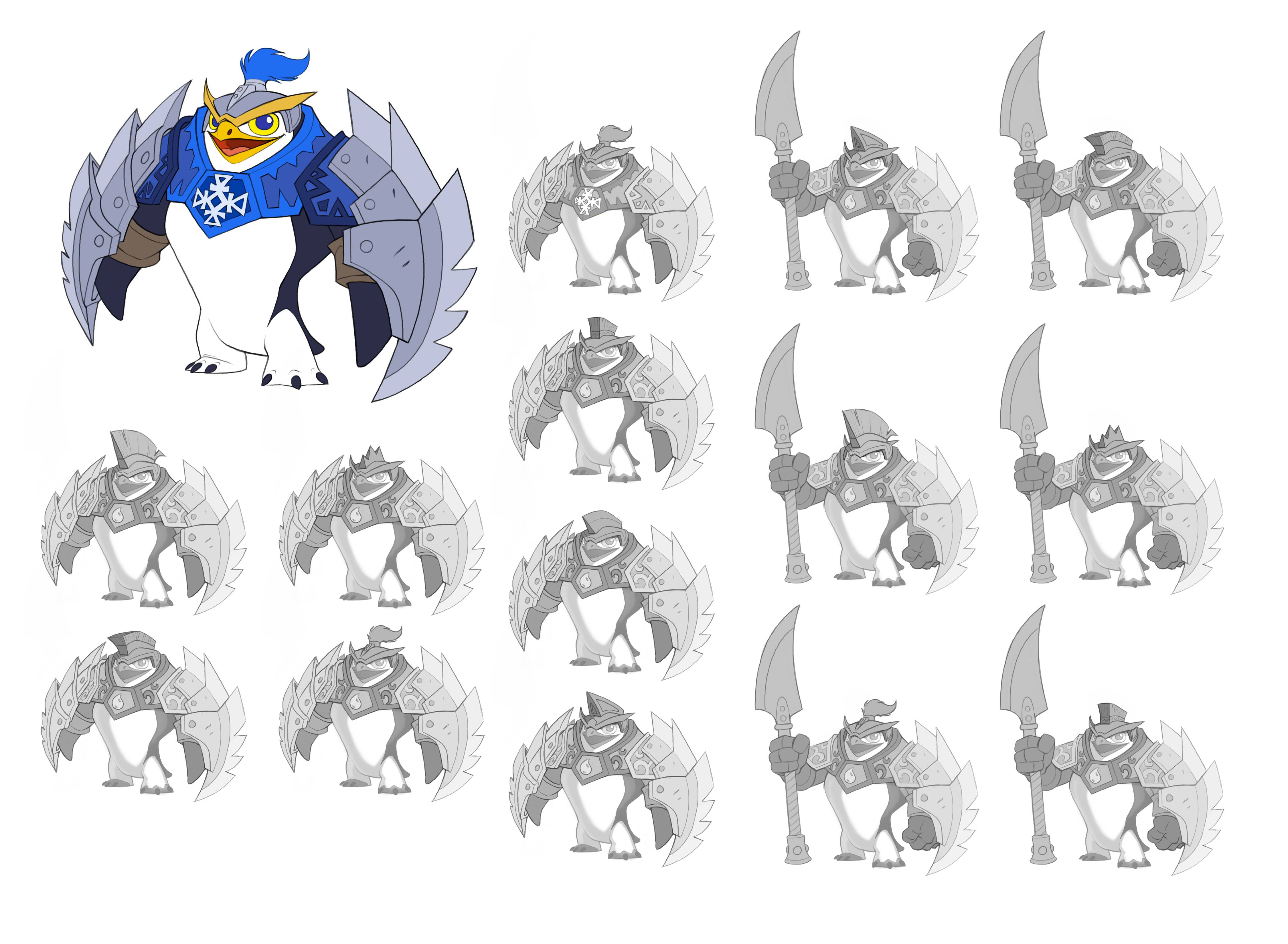 Weapon and armor studies.