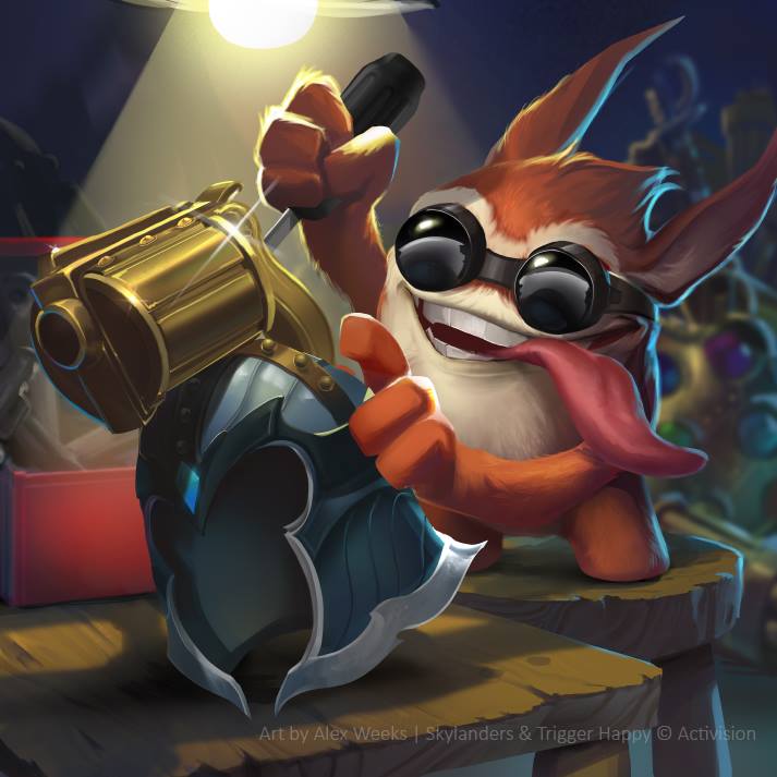 "Put on a Gun on It" card art by Alex Weeks