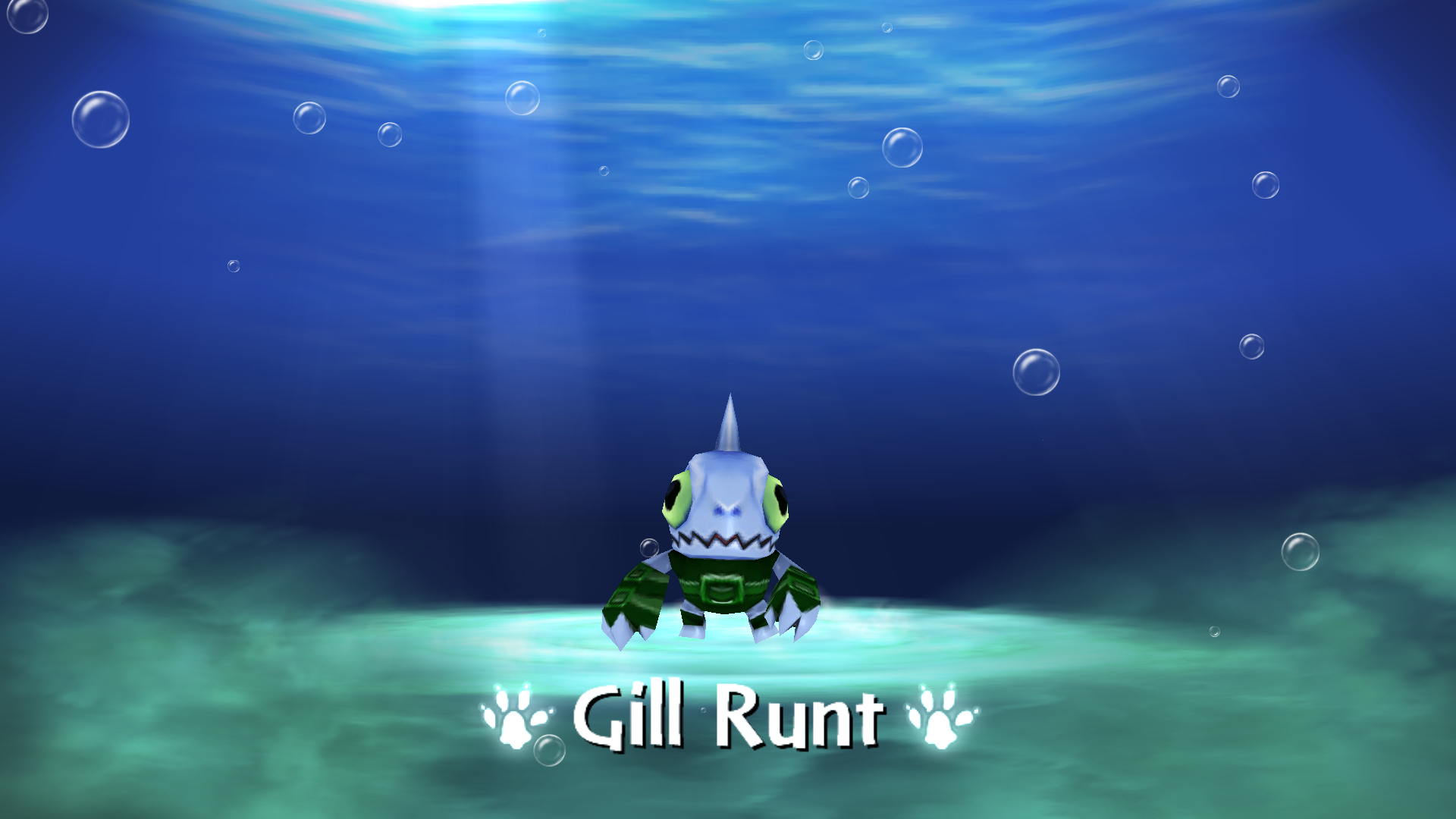 Gill Runt as a Sidekick in Skylanders: Giants