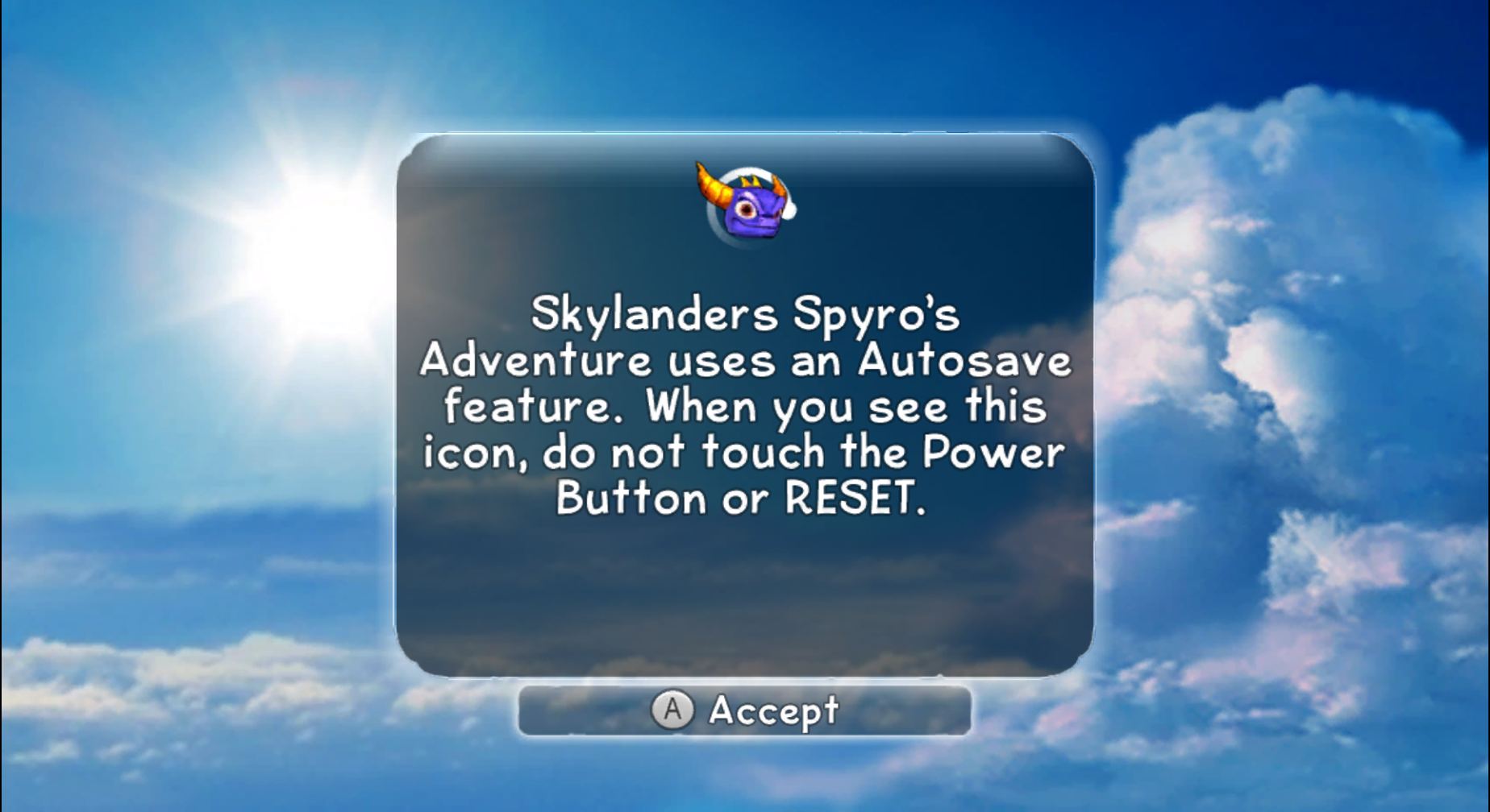 Autosave Notification (Wii)