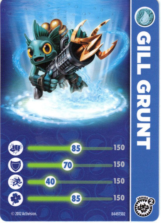 Series 2 Gill Grunt stat card