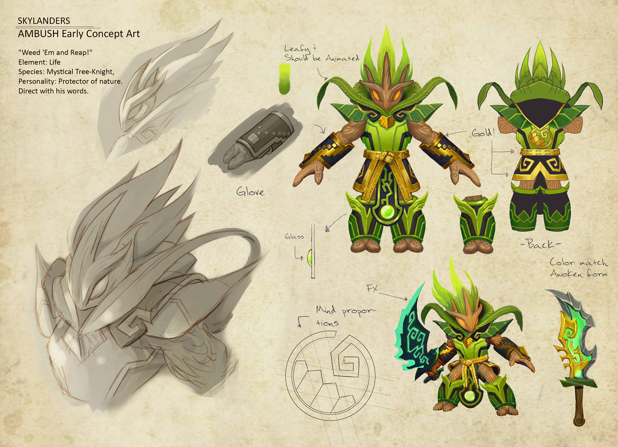 Concept art of Ambush's Awakened Form