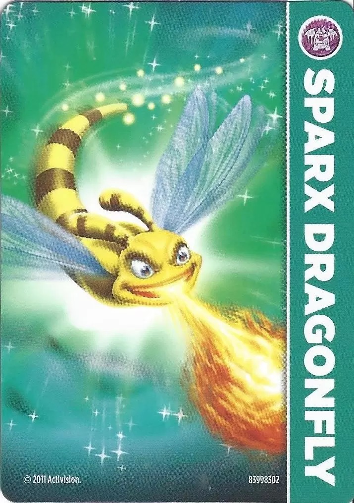 Sparx the Dragonfly card