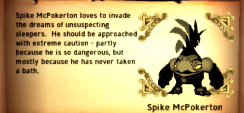 First Nightmare Page of Spike McPokerton