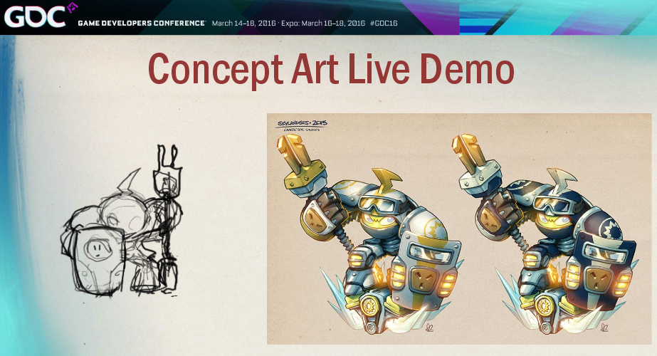High Volt's initial concepts as seen in GDC 2016.