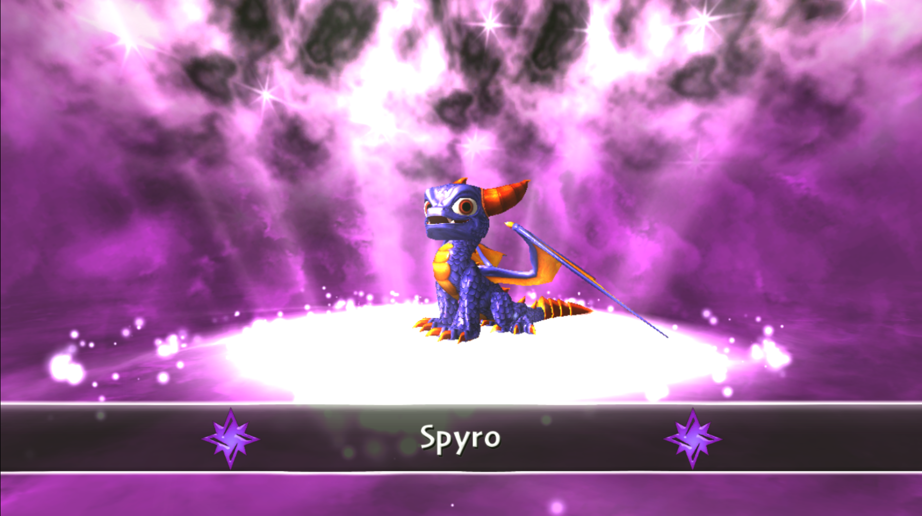 Spyro as seen in Skylanders: Spyro's Adventure (PlayStation 3 / Xbox 360)