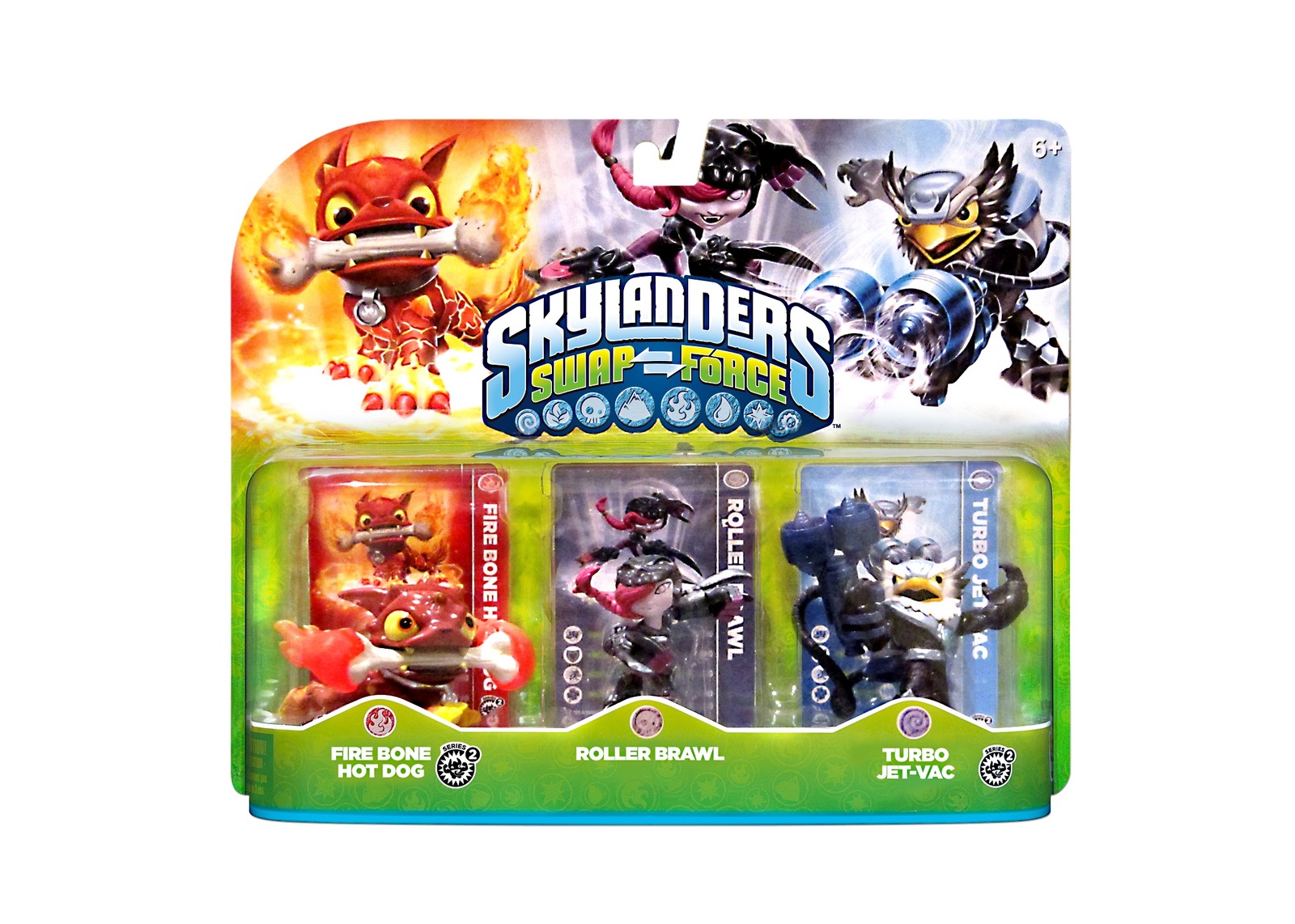 Turbo Jet-Vac in a triple pack with Fire Bone Hot Dog and Roller Brawl