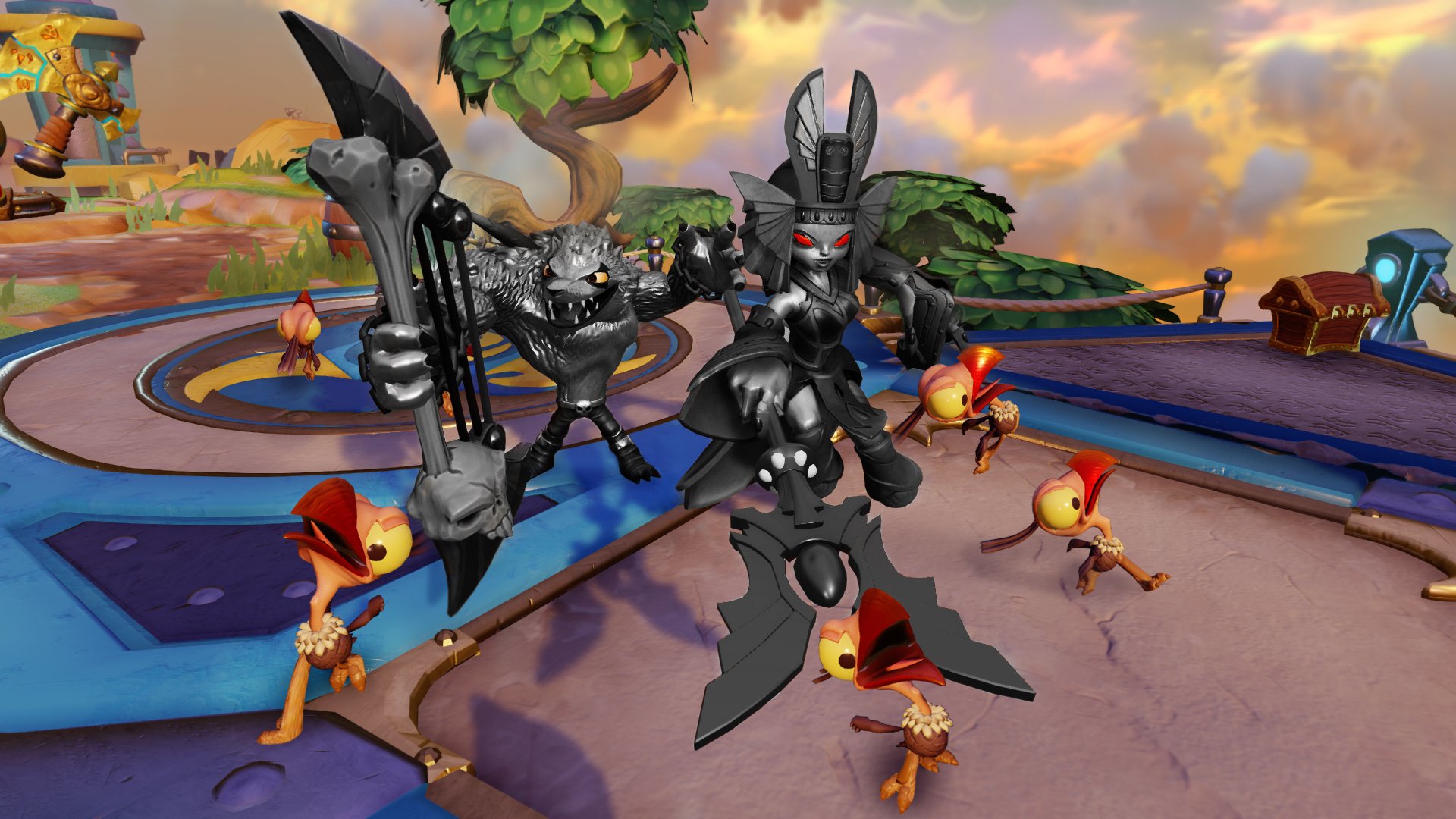 Dark Wolfgang and Dark Golden Queen in game