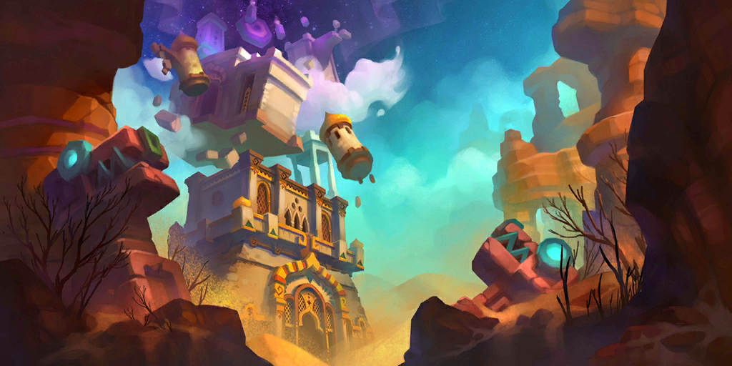 Mirage Tower concept art for the rebooted version of Ring of Heroes