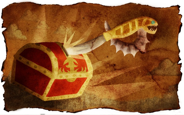 Book illustration of the Chest of Exile by Ivy Tai