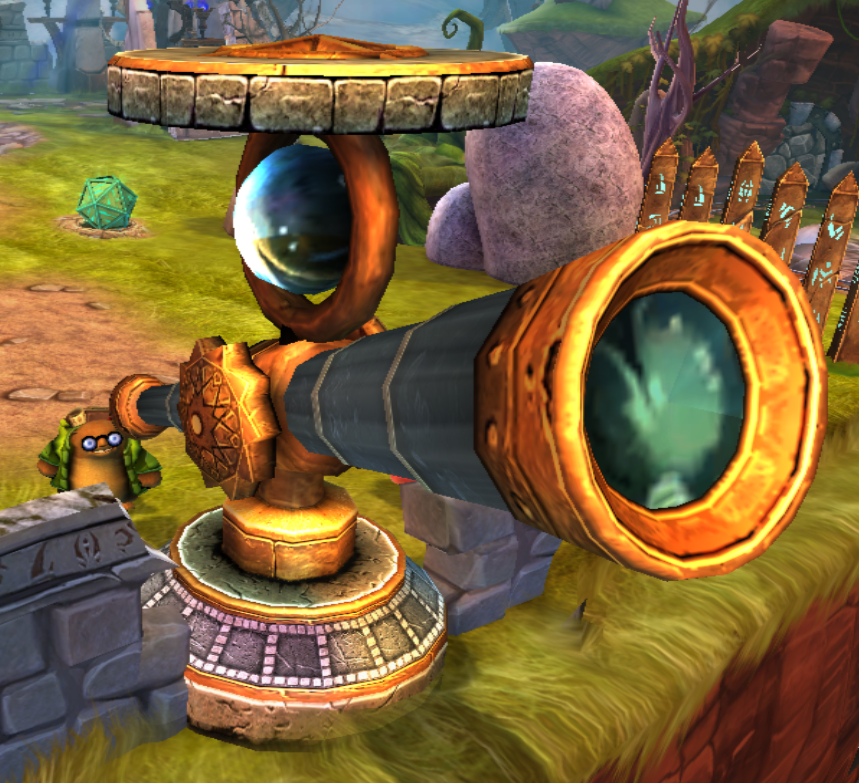 Hugo with the Far Viewer in Skylanders: Spyro's Adventure (Wii)