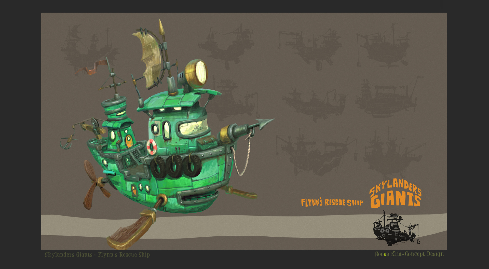 Flynn's Ship concept by Soosa Kim