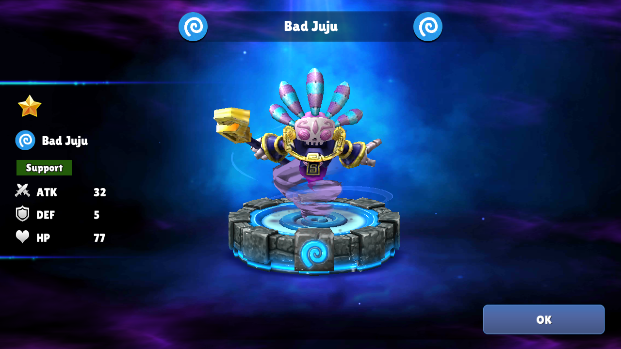 Bad Juju in Skylanders: Ring of Heroes