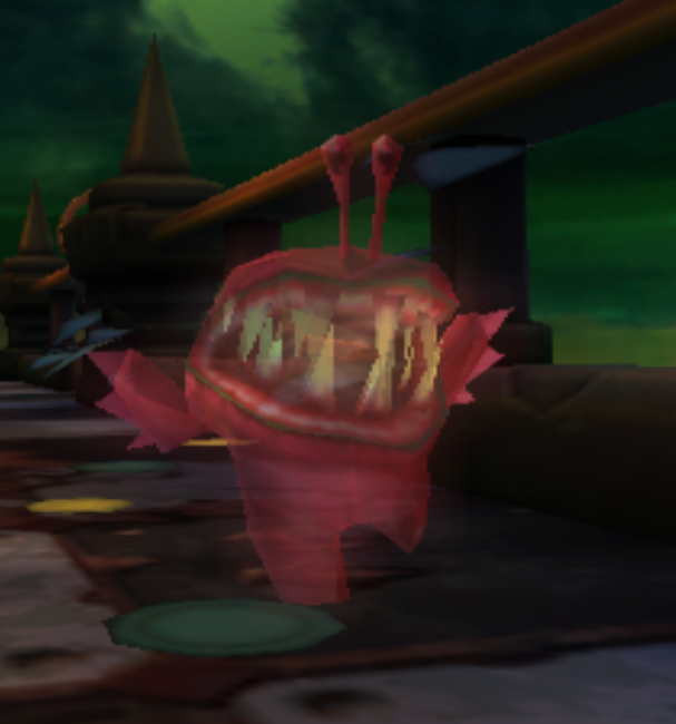 Ghostly variant of the Red Chompy seen in Aerial Attack!